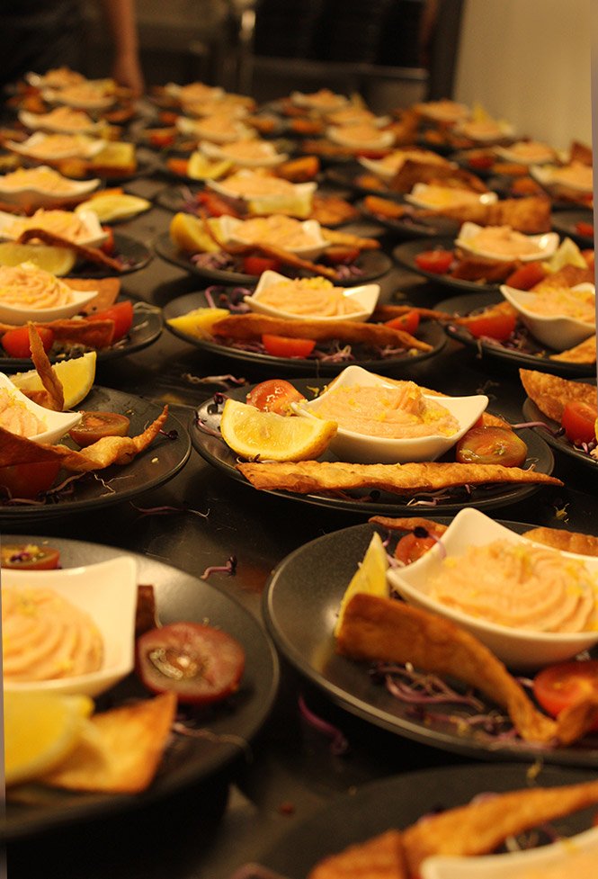 entrées alignées